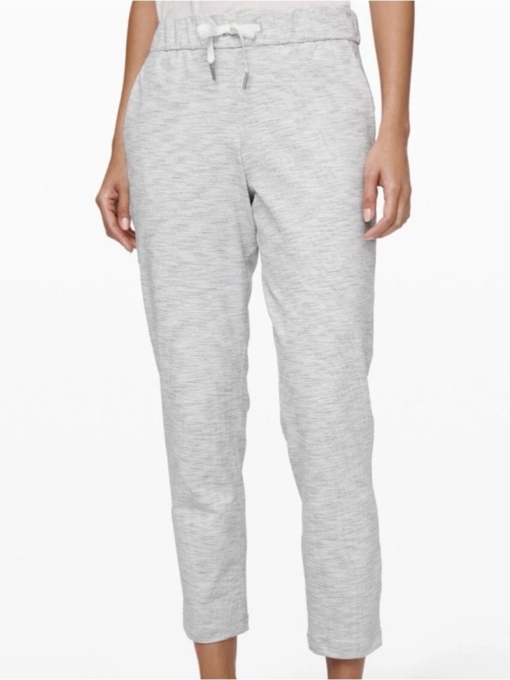 Lululemon On The Fly 7/8 Pants Women’s 4 Gray Nimbus Battleship We Are From Yoga
